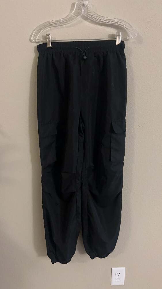 Black Cargo Joggers